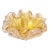 Mid-Century Modernist Translucent Hand-Blown Murano & 24k Gold Glass Bowl For Sale