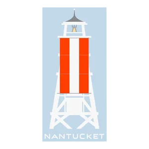 Coast Guard Tower Fine Art Print 24" X 48" by Liz Roache