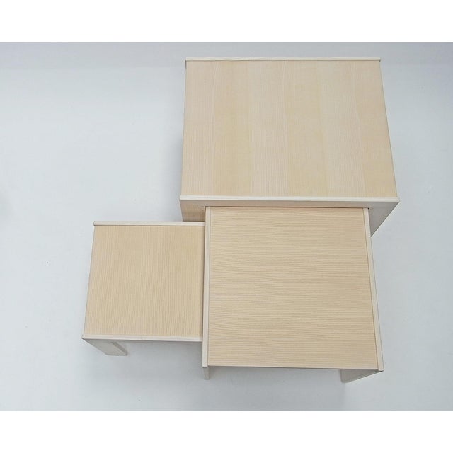 777 Nesting Tables by Afra & Tobia Scarpa for Cassina, 1998, Set of 3 For Sale - Image 6 of 18
