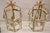 Gilt Metal and Glass Lanterns, 1990s, Set of 2 For Sale - Image 11 of 15