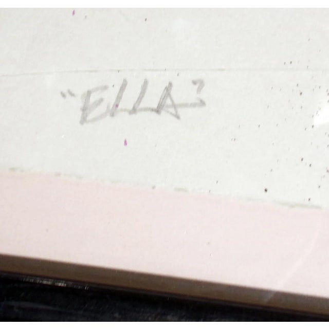 Veloy Vigil "Ella" Hand Signed Art Lithograph, Framed, Small Edition For Sale - Image 4 of 12