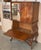 Mid-Century Modern Spanish Walnut Wood and Mirror Bar Cabinet, 1940s For Sale - Image 6 of 11
