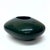 Mid-Century Modern Low Rounded Oblong Forest Green and Black Ceramic Vase Circa 1980s. For Sale - Image 3 of 10