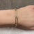 Early 21st Century Italian Paperclip Bracelet 14kt Yellow Gold Two Tone 7.75in 4.4g For Sale - Image 5 of 6