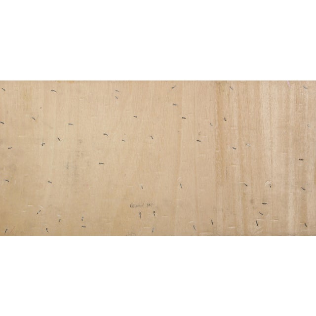 Mother's Day Dayo Niran Size: 12 in. x 24 in. Ink and Paint on Plywood, signed l.r.