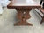 French Vintage Solid Oak Monastery Table For Sale - Image 9 of 12