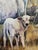 "Patience" ~ Willie Britt Original Acrylic Painting~ a Picturesque Moment of a Long Horn and Her Calf For Sale - Image 4 of 13