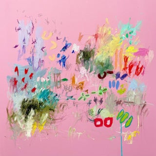 AK Hardeman Contemporary Abstract Painting "Girl Power"