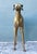 Metal Vintage Monumental Brass Greyhound For Sale - Image 7 of 16