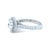 A timeless platinum engagement ring featuring a round brilliant cut diamond in a classic four-claw setting, surrounded by...