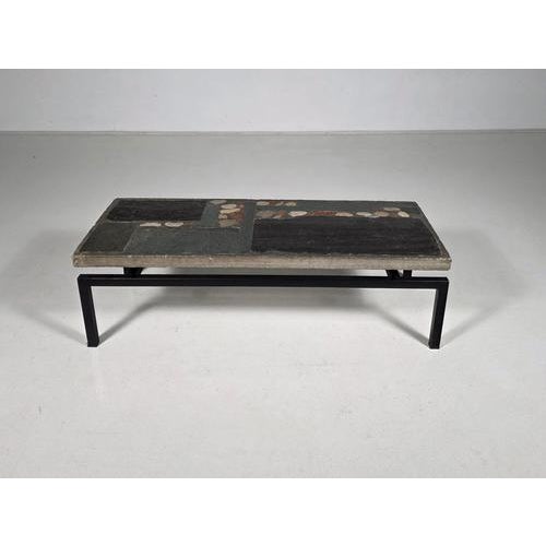 Slate Stone Mosaic Coffee Table by Paul Kingma, 1967 For Sale - Image 10 of 10