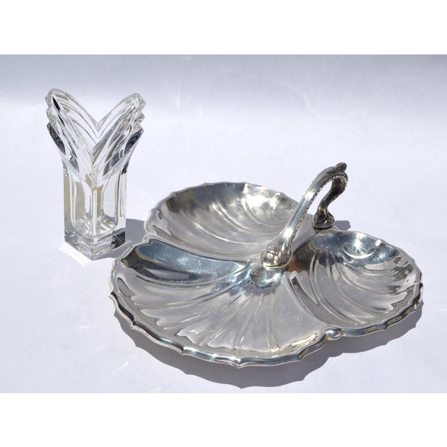 The Mikasa Art Deco 8 Inch Vase is elegant, vintage crystal or glass piece with distinctive geometric designs, V-shaped...