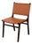 Andrianna Shamaris Modern Chair Series Single-Backed Leather Woven Chair For Sale