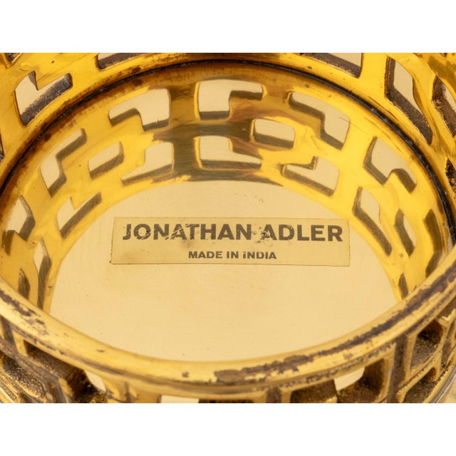 Early 21st Century Jonathan Adler "Nixon" Gilt Centerpiece Bowls For Sale - Image 5 of 5