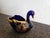 Metal Limogenes, Royal Blue and 22 K Gold Miniature Pair of Decorative Swans For Sale - Image 7 of 12