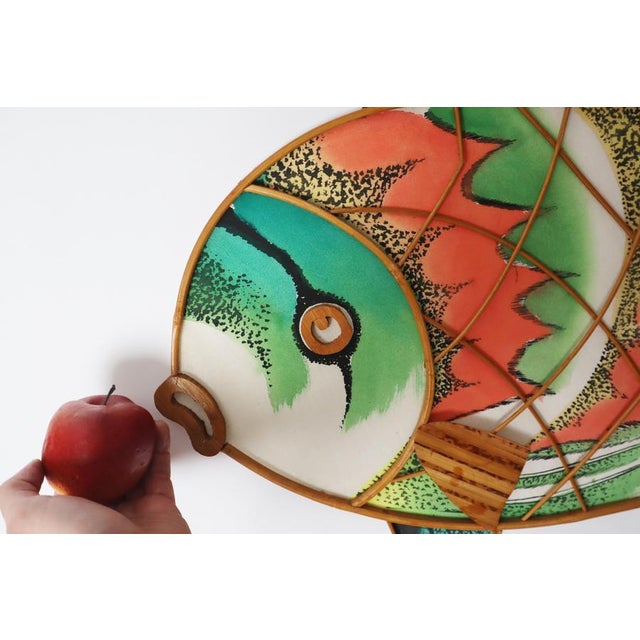 Large Fish Wall Decoration in Bamboo, 1970s For Sale - Image 14 of 17