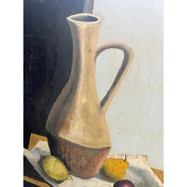 Mid 20th Century Mid-Century Modern Still Life With Jug and Pipe by Alvaro Guillot For Sale - Image 4 of 10