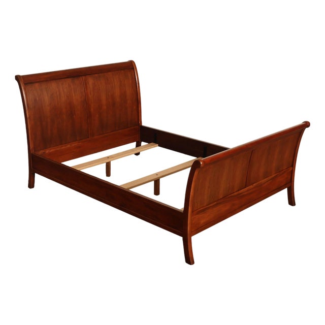 Stickley Cherry Sleigh Queen Bed For Sale