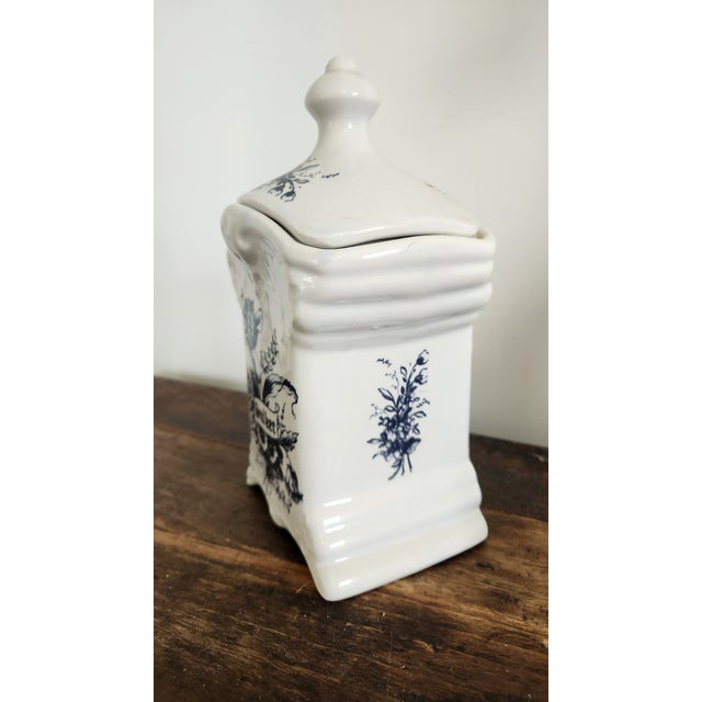 1980s T. Delfts Bleau Dutch Blue and White Ceramic Kitchen Canister Set – 11 Pieces For Sale - Image 13 of 18