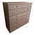 Traditional Taupe & Cream Striped 10-Drawer Chest With Brass-Tone Knobs For Sale - Image 3 of 6
