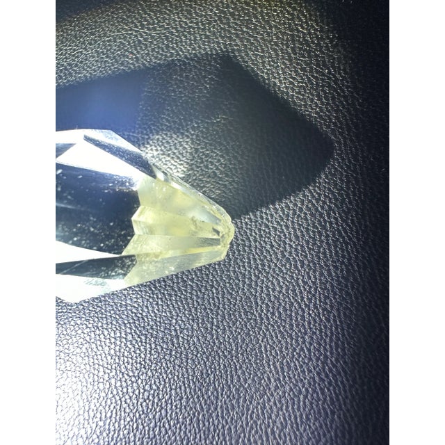 Transparent Vintage Art Deco Atlantis Cut Crystal Perfume Bottle Silverplate Glass Dauber For Sale - Image 8 of 9