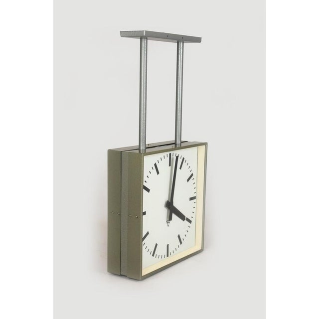 Large Double-Sided Railway Clock from Pragotron, 1980s For Sale - Image 18 of 18