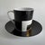 Rosenthal Geometrica Black Coffee Cup and Saucer by Bulgari for Rosenthal, 1990s, Set of 2 For Sale - Image 4 of 8