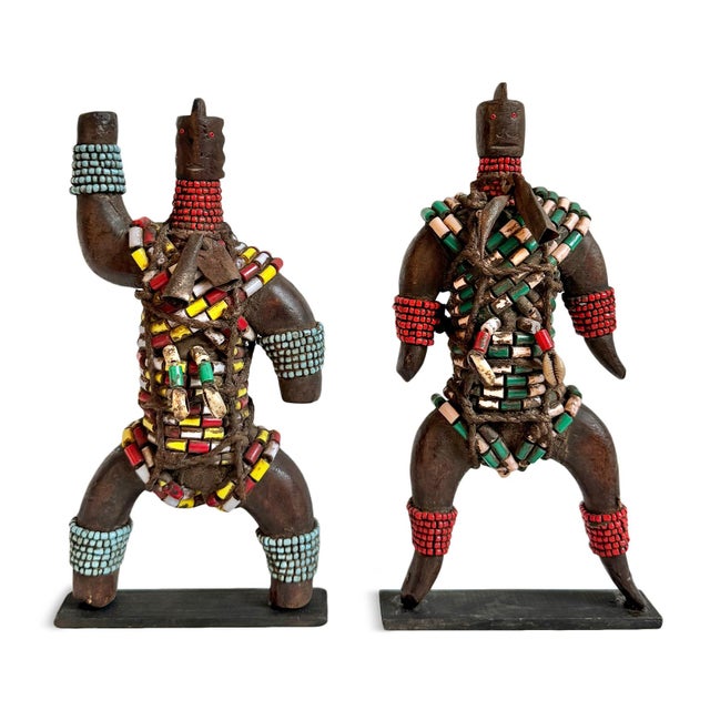 Vintage Nigerian Beaded Doll For Sale In Los Angeles - Image 6 of 6