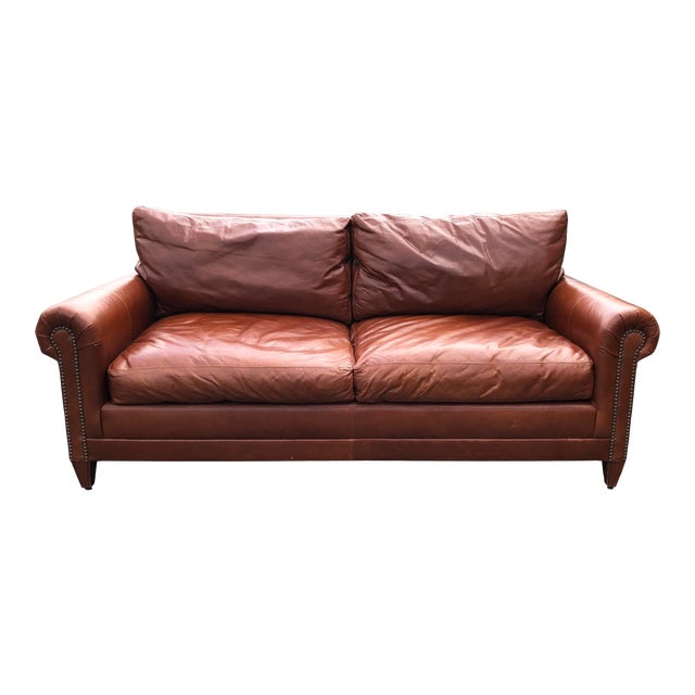 Ralph Lauren Leather Macintyre Loveseat Chairish