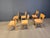 Brown Vintage Oak Dining Chairs, Belgium, 1980s, Set of 6 For Sale - Image 8 of 16