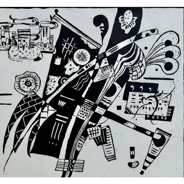 Wassily Kandinsky (1866-1944)(after) Composition Woodcut Signed in the plate On paper size 24 x 31 cm Published by San...