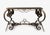 French Coffee Table in Belgian Black Marble, Gilt Bronze and Wrought Iron, 1970s For Sale - Image 4 of 6