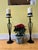 Large Cast Iron Candleholders, Set of 2 For Sale - Image 3 of 9