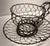 Shabby Chic Vintage Wire Folk Art Tea Cups Set/2 For Sale - Image 3 of 6