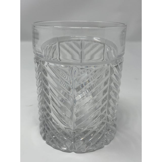 Vintage Ralph Lauren Crystal Herringbone Classic Double Old Fashioned Glasses, Set of 12 For Sale In Boston - Image 6 of 15