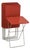 Mid-Century Poppy Red Durham Tv Tray Tables, Fourth of July, Independence Day For Sale