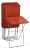 Mid-Century Poppy Red Durham Tv Tray Tables, Pair (Set of 2) For Sale