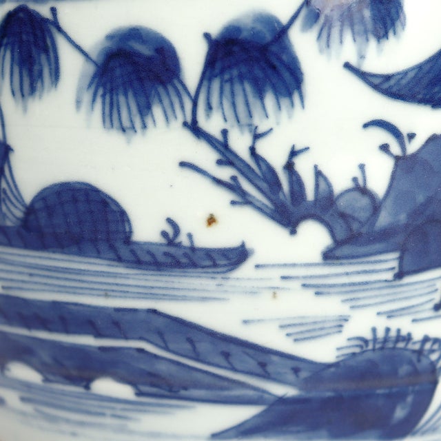Antique Chinese Export Porcelain Canton Pattern Cider Jug With Lid For Sale - Image 18 of 18
