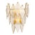 Antique Brass Handmade Glass Wall Lamps, Set of 2 For Sale - Image 4 of 9