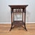 Ethan Allen 2010s British Colonial Style Rattan & Wicker Square Tiered Side Table For Sale - Image 4 of 12