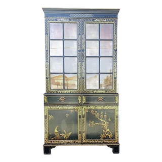 Chinoiserie China Cabinet/Hutch For Sale