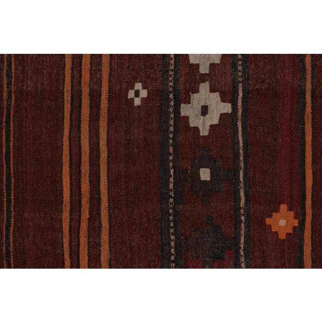 Rug & Kilim Vintage Afghan Ghalmouri Kilim in Red With Geometric Patterns, From Rug & Kilim For Sale - Image 4 of 7