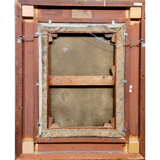 Textile Albert Pike Lucas -Portrait of a Goddess-19th Century Oil Painting For Sale - Image 7 of 8