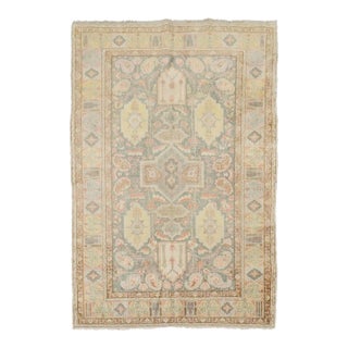 Early 20th Century Turkish Mercerized Cotton Keysari Rug - 4' x 5'7" For Sale