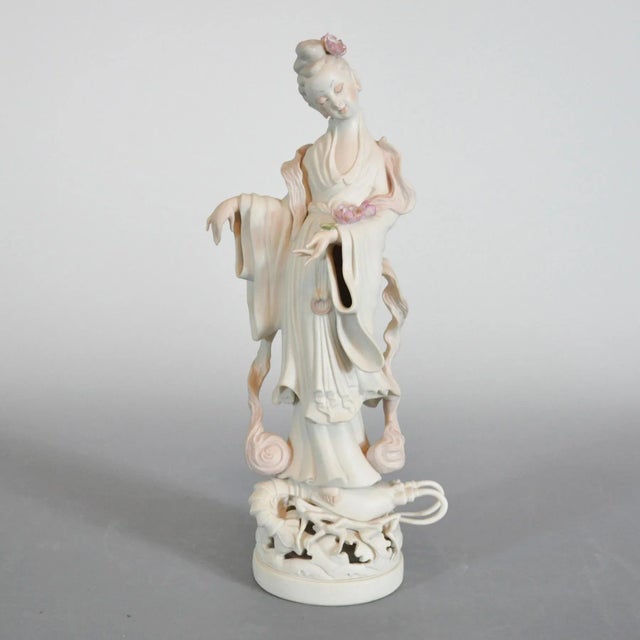 1970s Cybis Limited Edition of Kwan Yin Buddhist Goddess of Mercy and Compassion Figure For Sale - Image 10 of 10