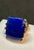 15 Ct Emerald cut Natural Lapis Lazuli Ring in 14 Kt Yellow Gold, Estate Size 7 For Sale In New York - Image 6 of 18