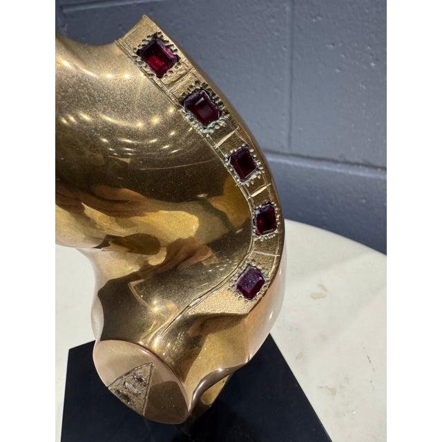 This modernist sculpture by Antonio Kieff showcases his signature balance of fluid form and architectural precision....