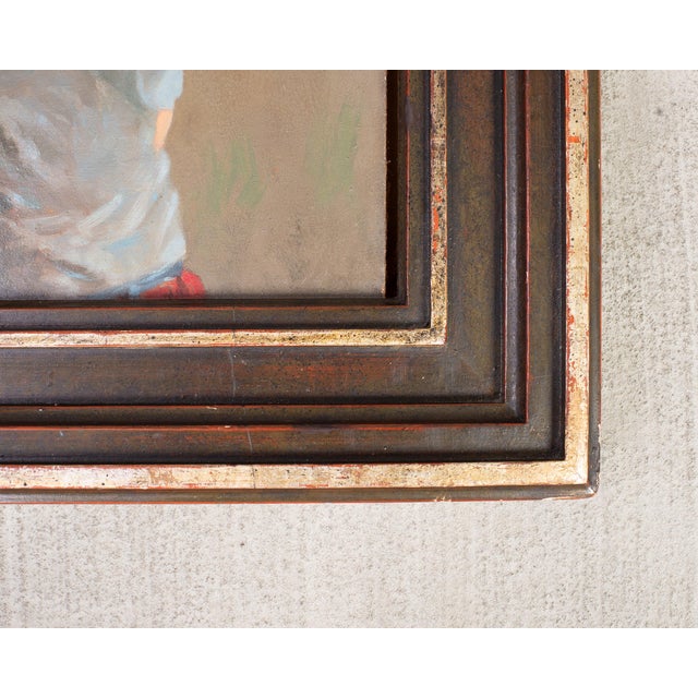 Geoffrey Lewis "The Babysitter" Oil on Board Painting For Sale - Image 15 of 17