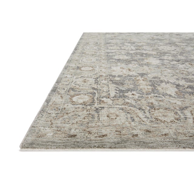 Traditional Amber Lewis x Loloi Honora Slate / Beige 9'-6" x 13' Area Rug For Sale - Image 3 of 7
