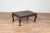 Vintage Indian Coffee Table with Brushed Metal Patina over Wood and Floral Décor For Sale - Image 9 of 13